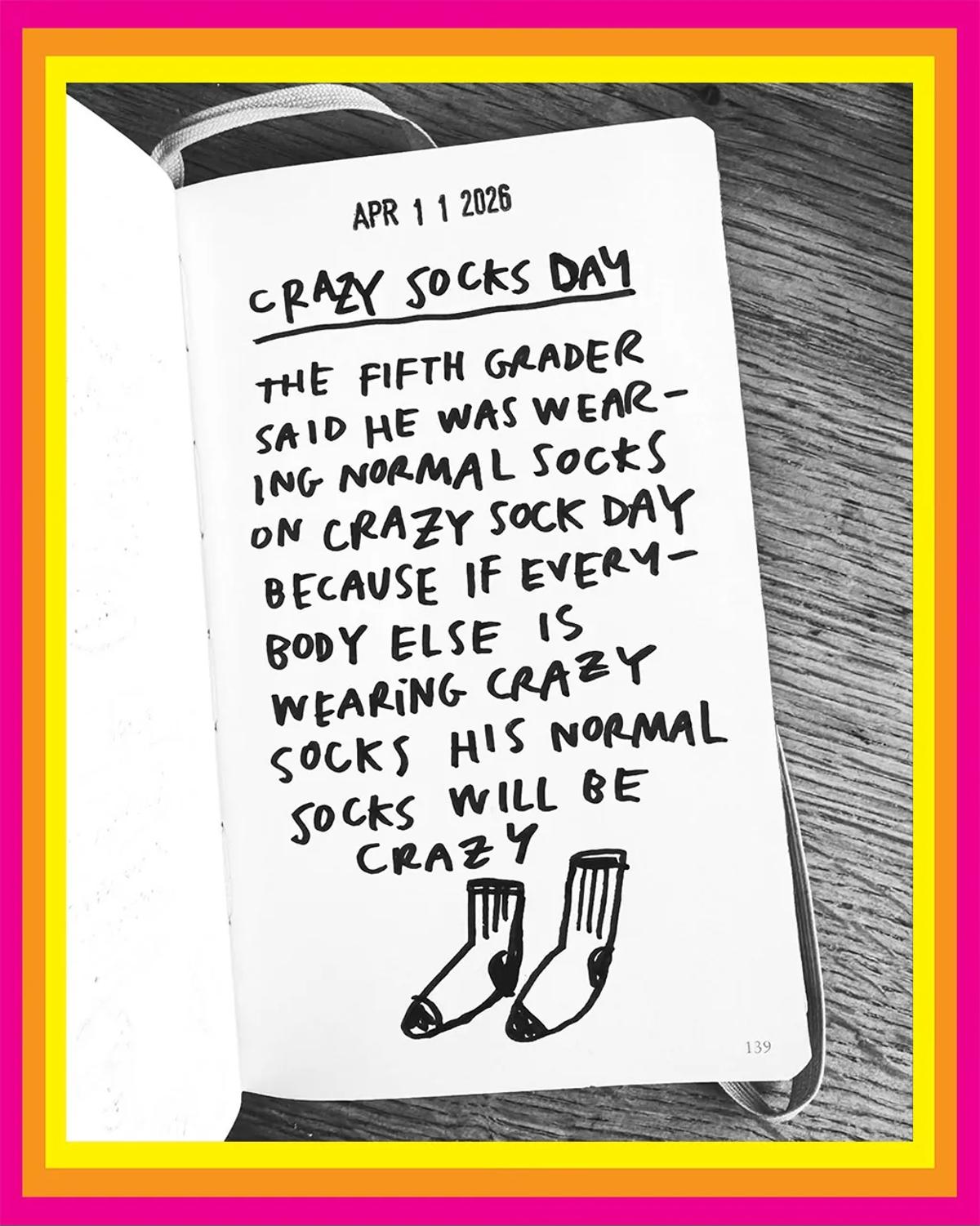 The Gulp, Cosmicomic Perspective, and Crazy Sock Day