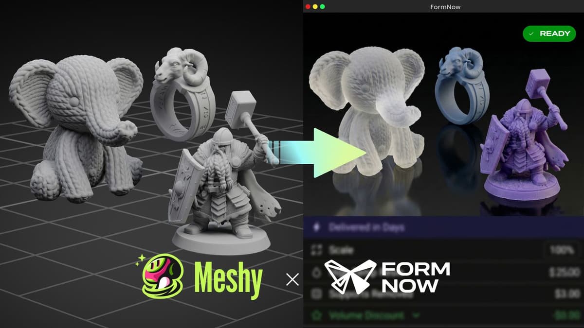 Meshy Closes the 3D Printing Loop With AI-to-Physical Manufacturing