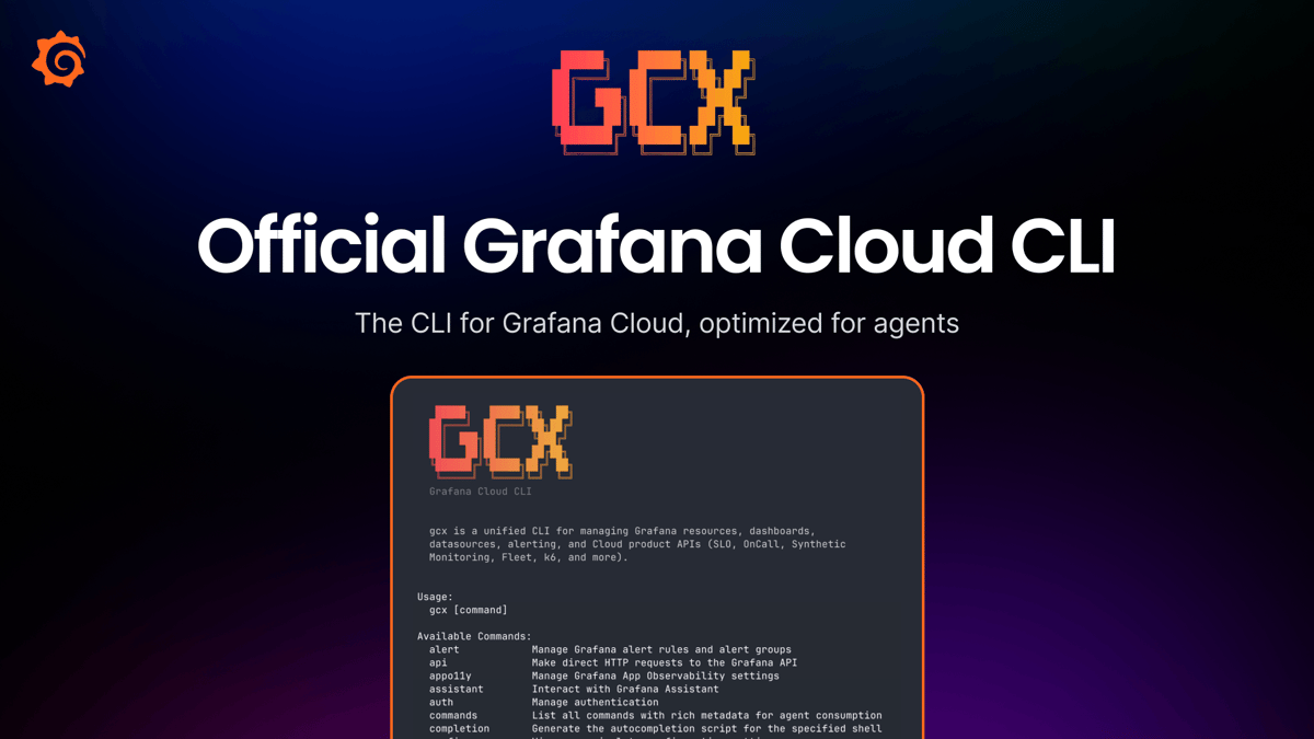 Get Observability in the Terminal, for You and Your Agents, with the Gcx CLI Tool