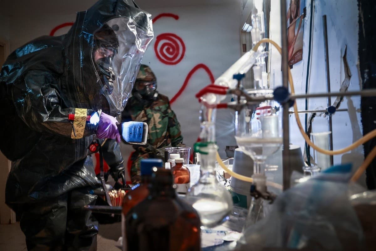 Guam National Guard Trains with Partners at Simulated Drug Lab