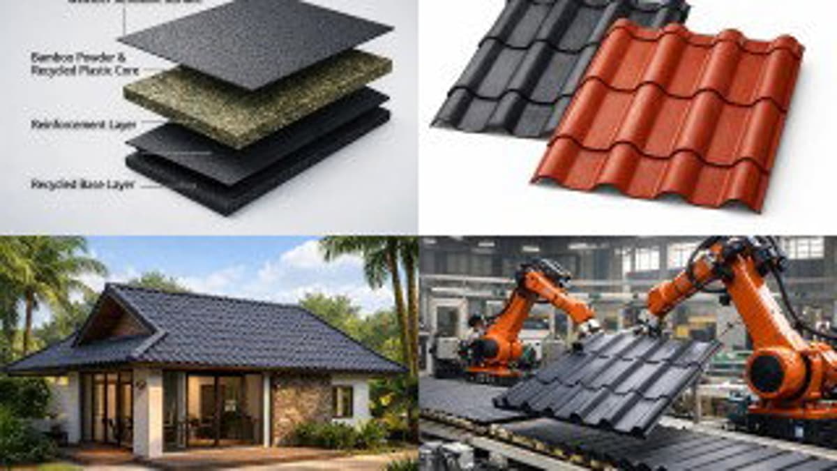 From Waste to Roof: Bamboo and Recycled Plastic Signal Circular Building Revolution