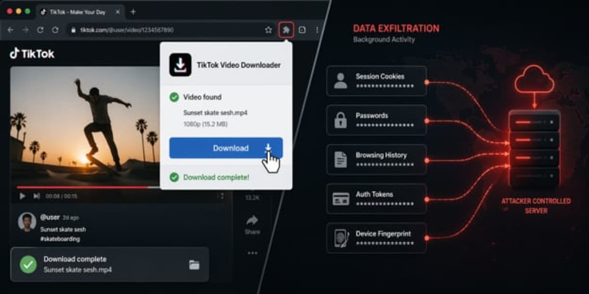 130K Users Compromised by StealTok Campaign That Uses Fake TikTok Downloaders