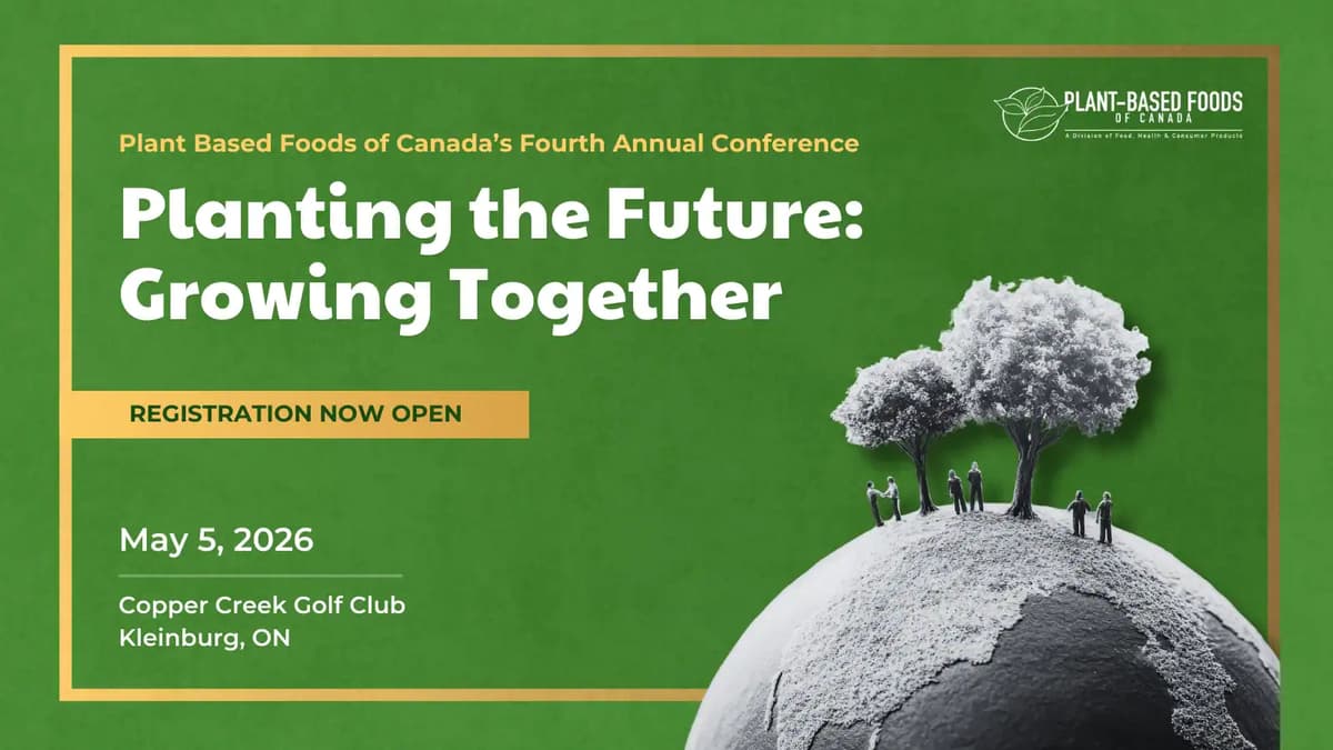 Canada’s Plant-Based Industry to Gather in Ontario for Third Annual PBFC Conference