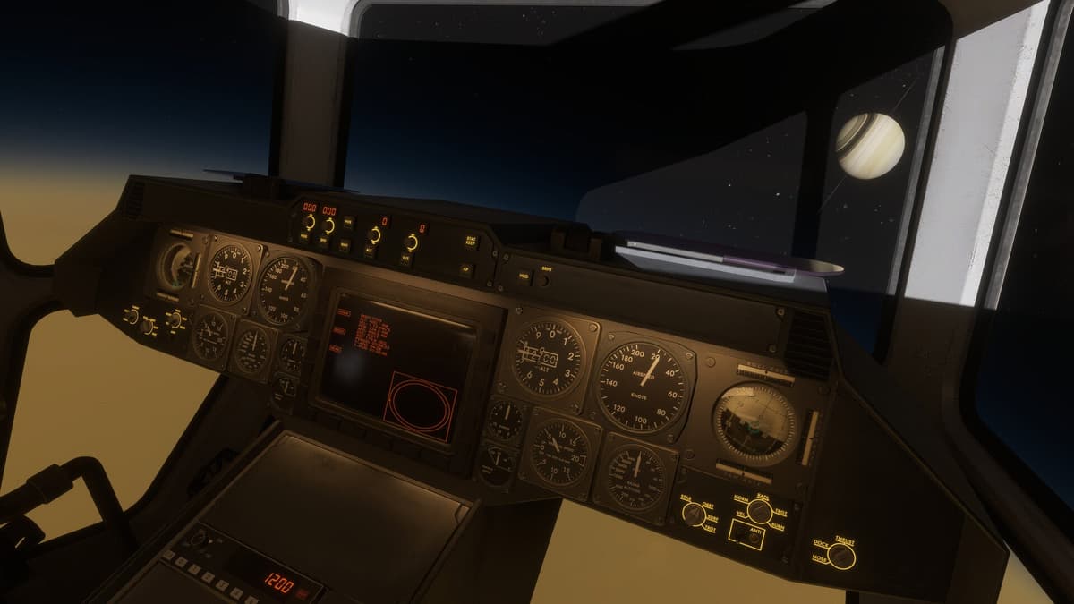 Space Hauler Is a Full Scale Space Flight Sim Set Around Saturn Where Every Single Button in Your Ship Is...
