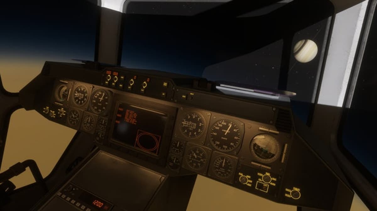 Space Hauler Is a Full Scale Space Flight Sim Set Around Saturn Where Every Single Button in Your Ship Is...