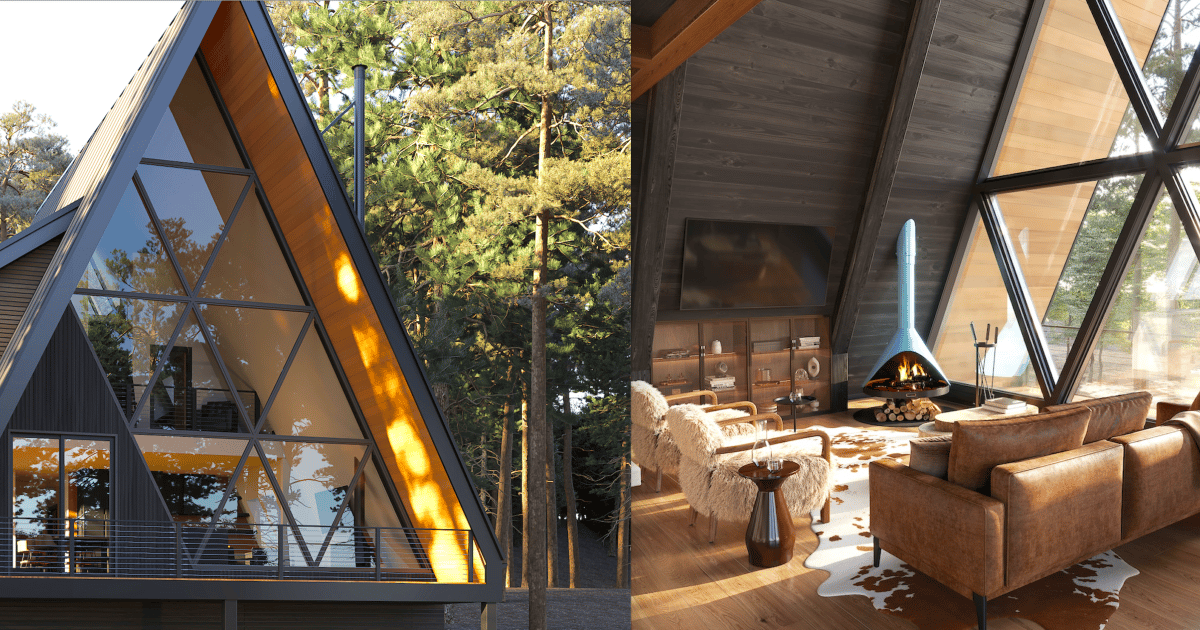 Modern A-Frame ‘Micro Community’ Comes to Market in Mountains
