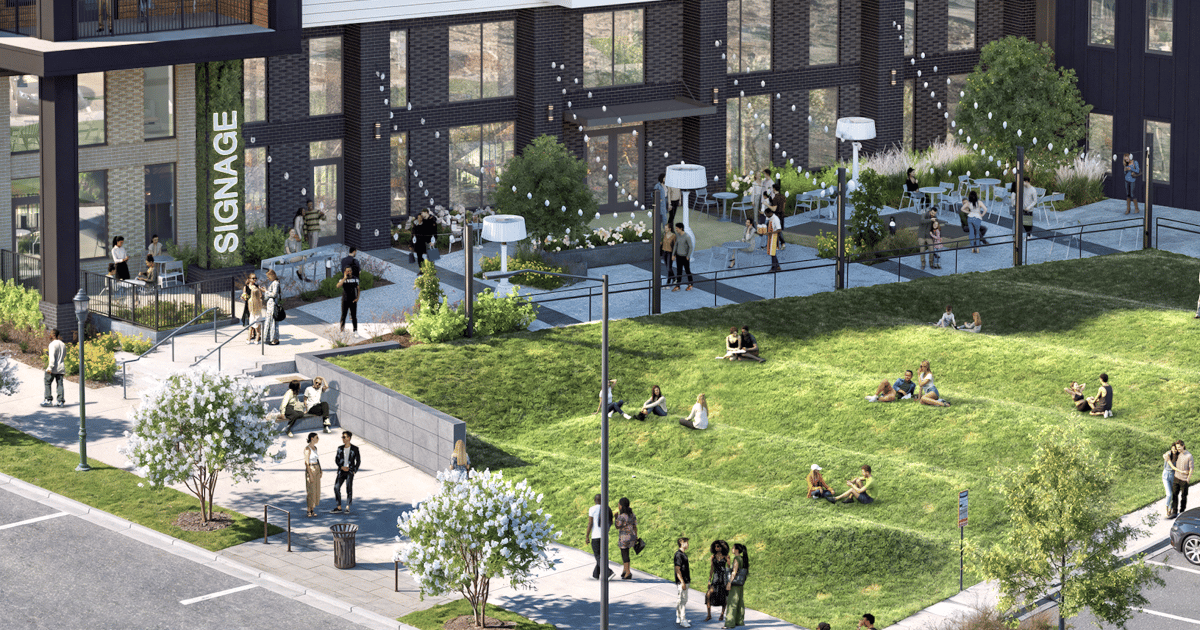 Tweaked Blandtown Build Nears Top-Out Stage on Huff Road Corridor