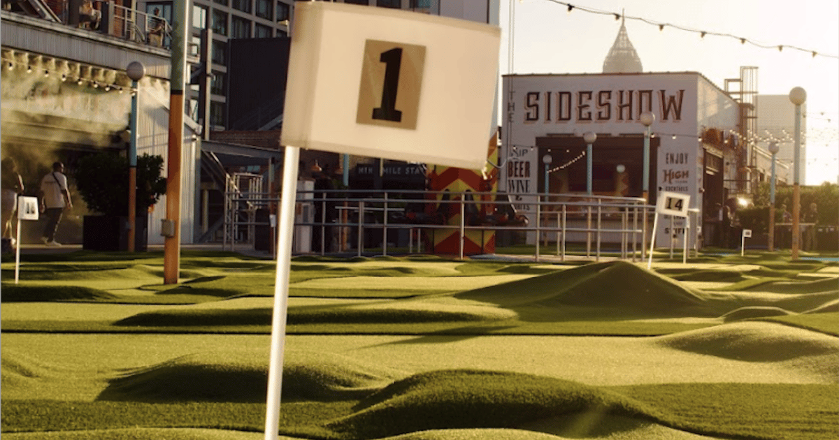 Images: Ponce City Market Reveals New Rooftop Golf Course for Spring