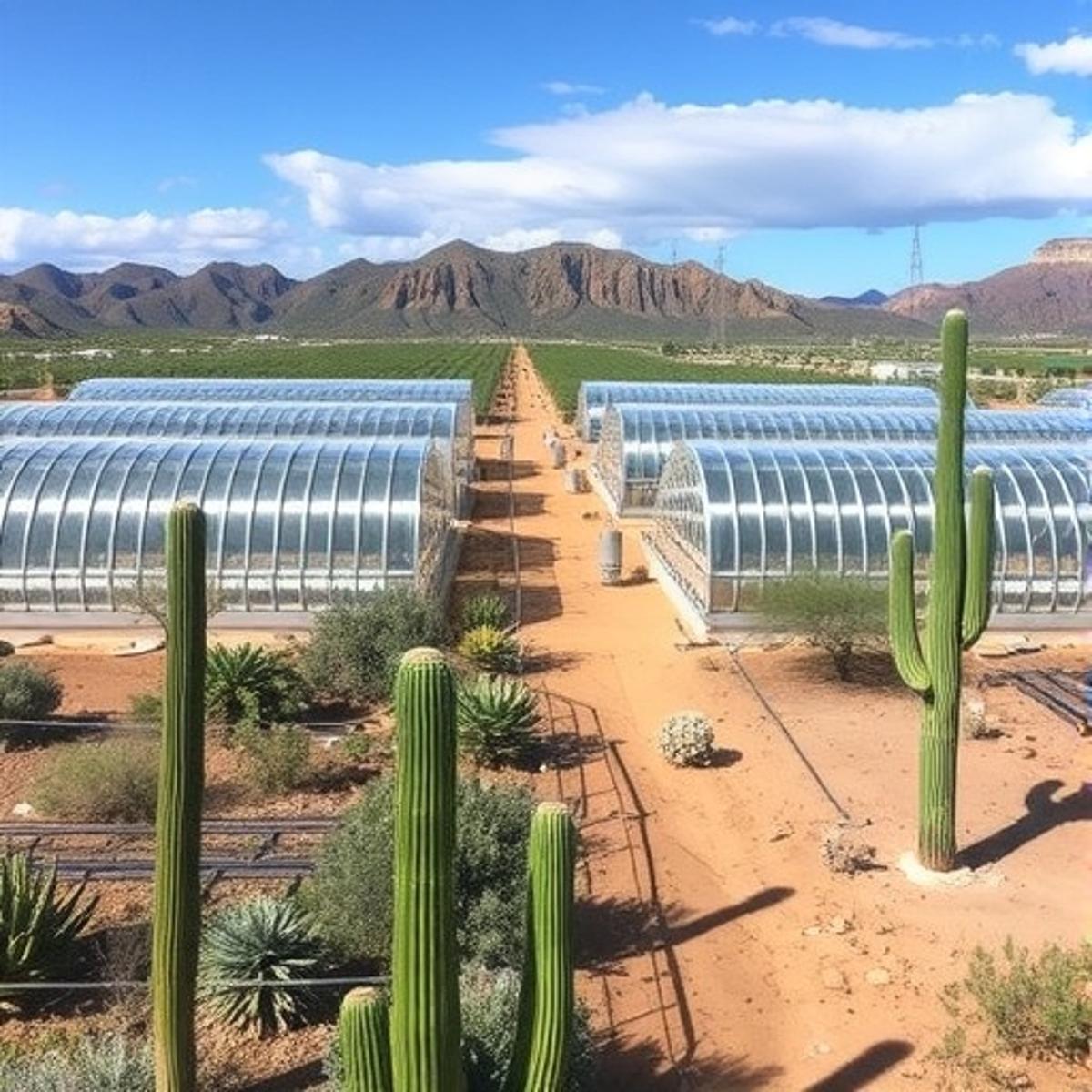 Decarbonizing Desert Greenhouses with Direct Air Capture