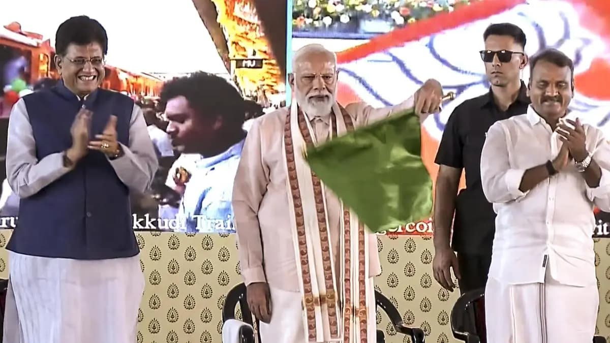 PM Modi Flags Off Six New Trains in Tamil Nadu and Kerala