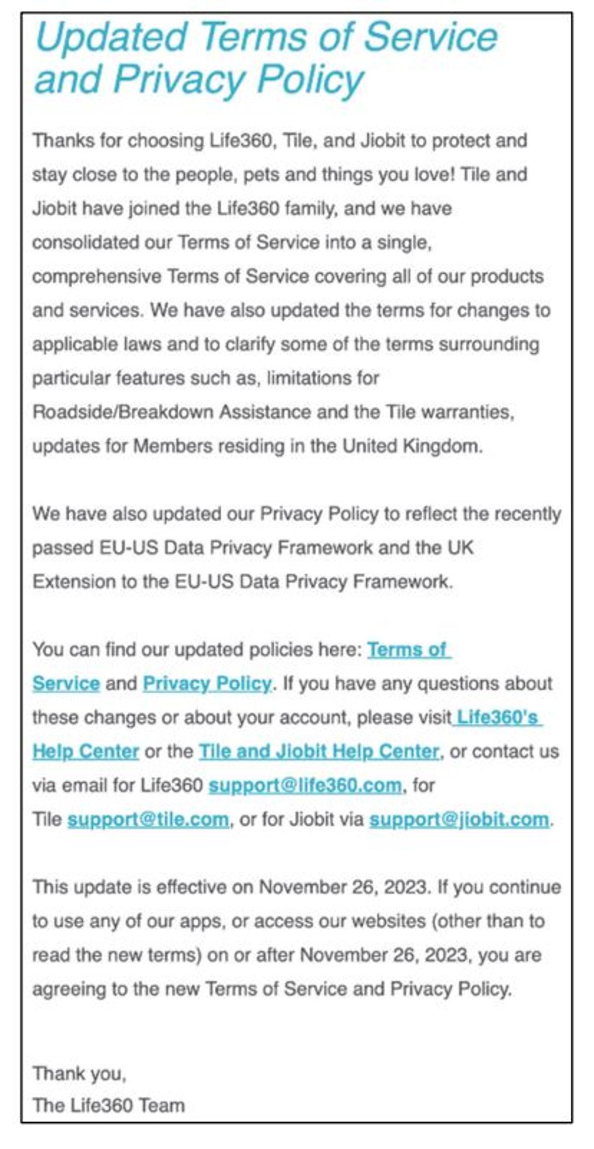Ninth Circuit Allows TOS Amendment by Email–Ireland-Gordy V. Tile