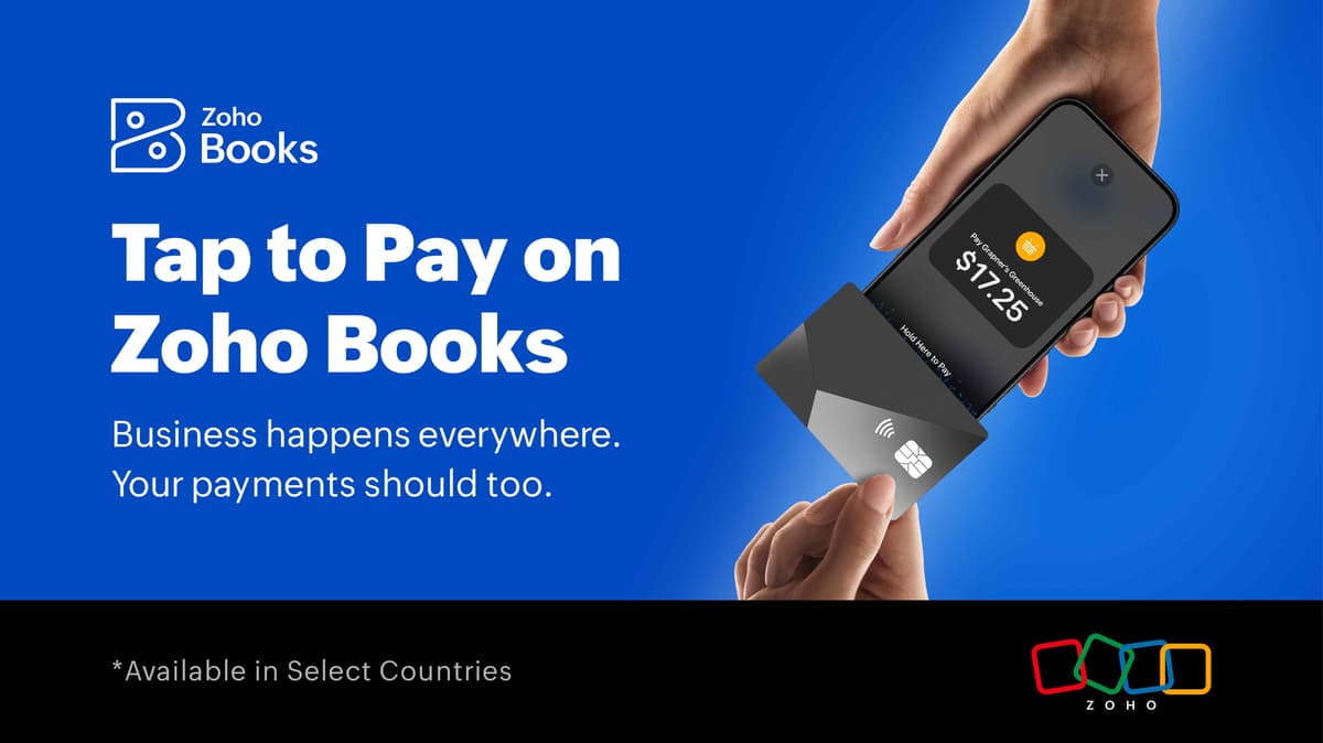 Accept Payments Anywhere, Anytime with Tap to Pay on Zoho Books for Stripe Users