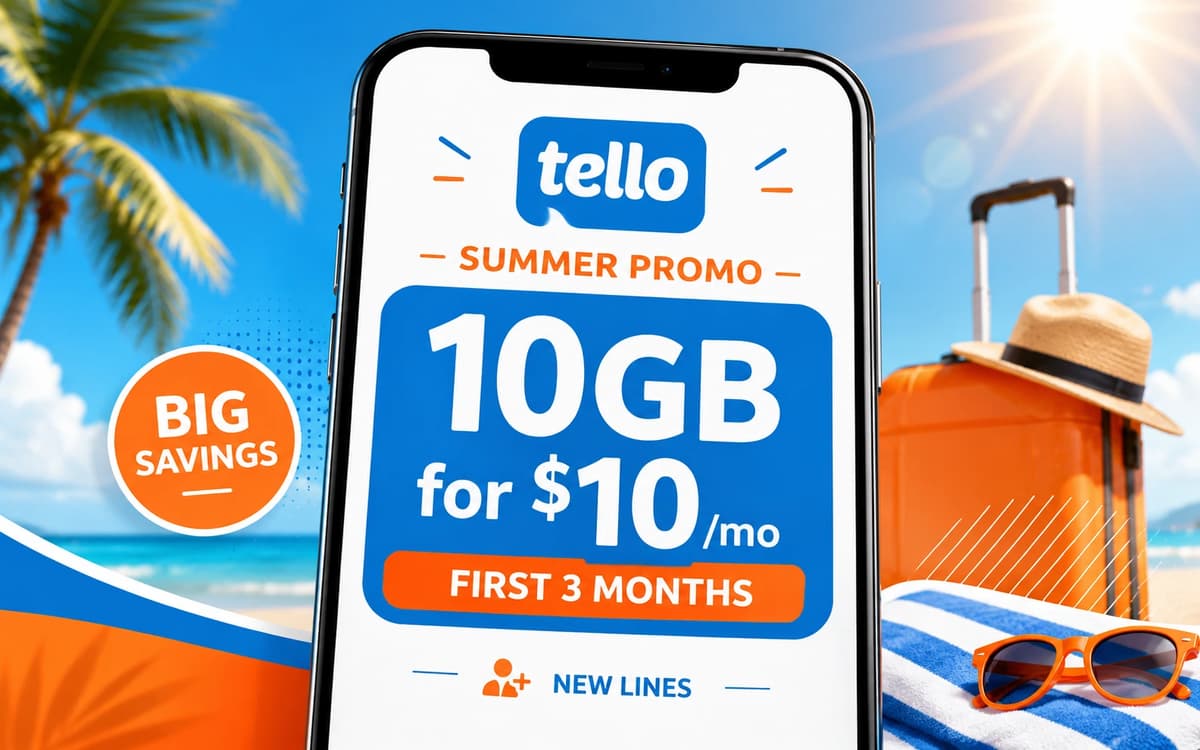 Tello Mobile Launches Summer Deal: 10GB for $10/Month for 3 Months