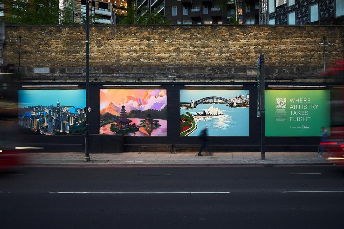 Cathay Pacific Creates OOH Campaign Using Ethical AI Platform Artfair by Bria