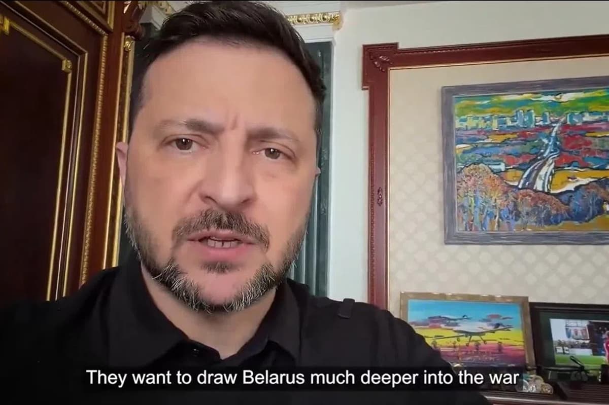 Ukraine’s Zelensky Says Russia Considering Plan to Attack NATO Country From Belarus