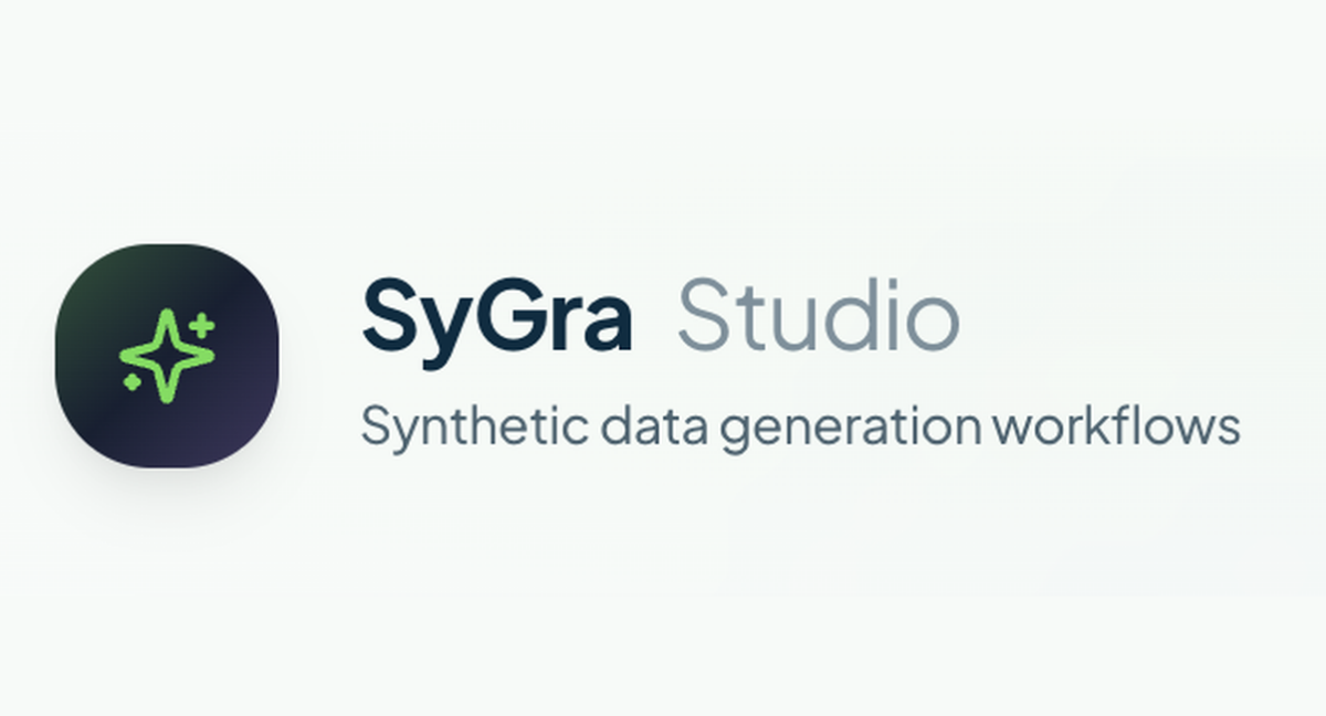 Introducing SyGra Studio