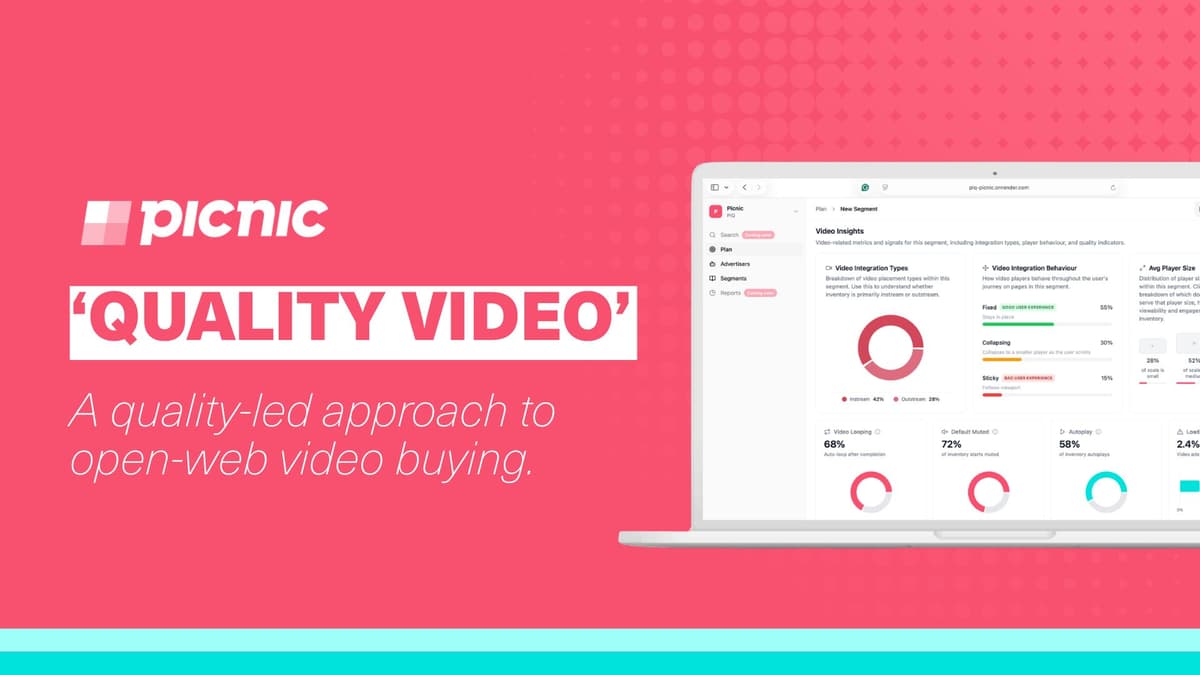 Picnic Launches ‘Quality Video’ to Bring Transparency to Open-Web Video Buying
