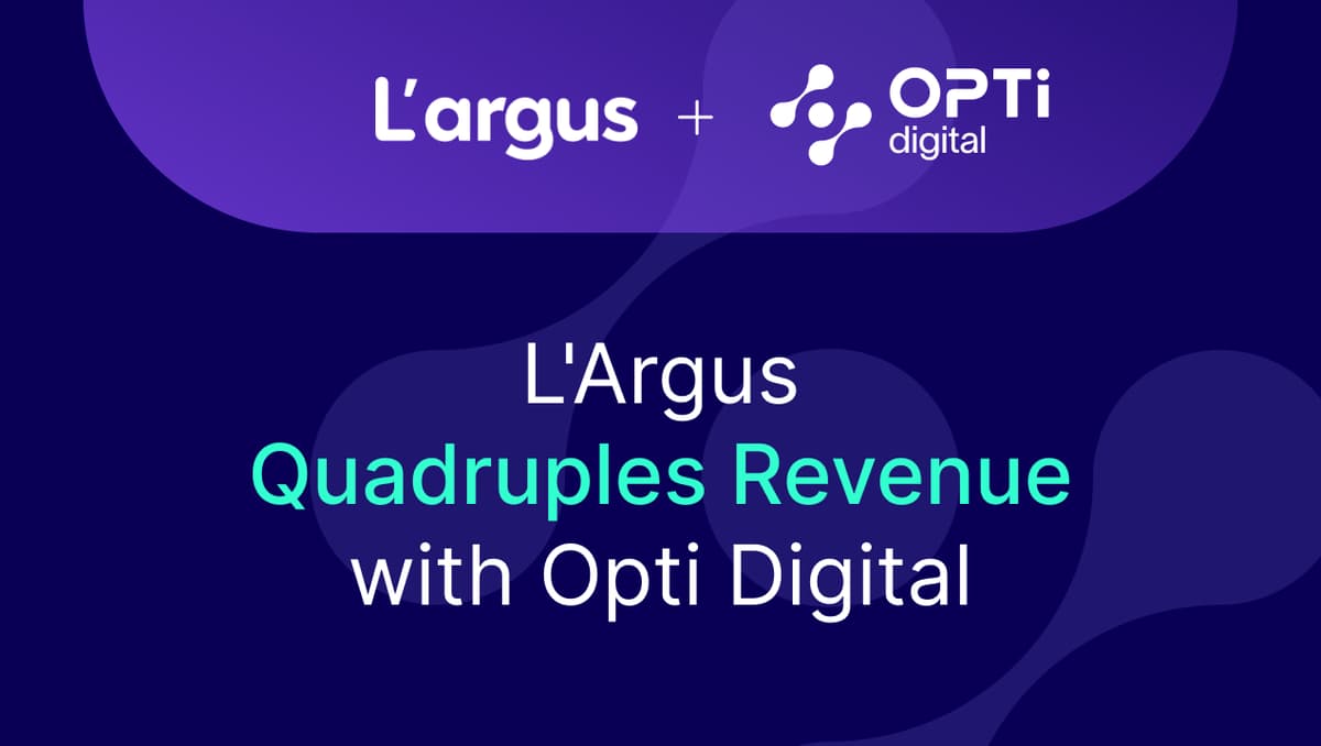 L’Argus Quadruples Revenue Per Page with Opti Digital