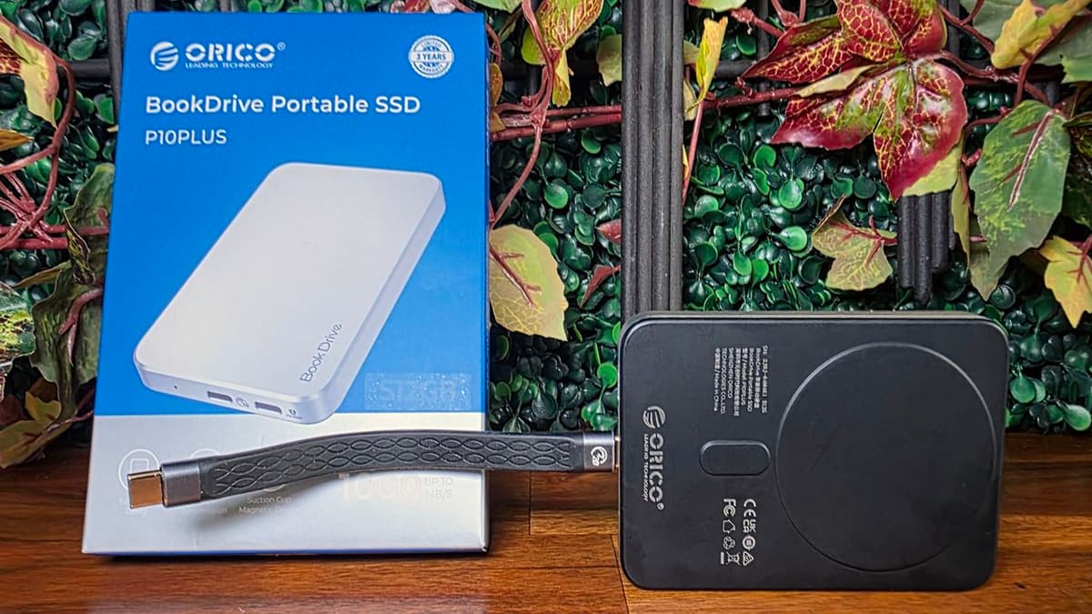 Orico BookDrive P10Plus (512GB) Review: Magnetic Back and 100W Passthrough Charging