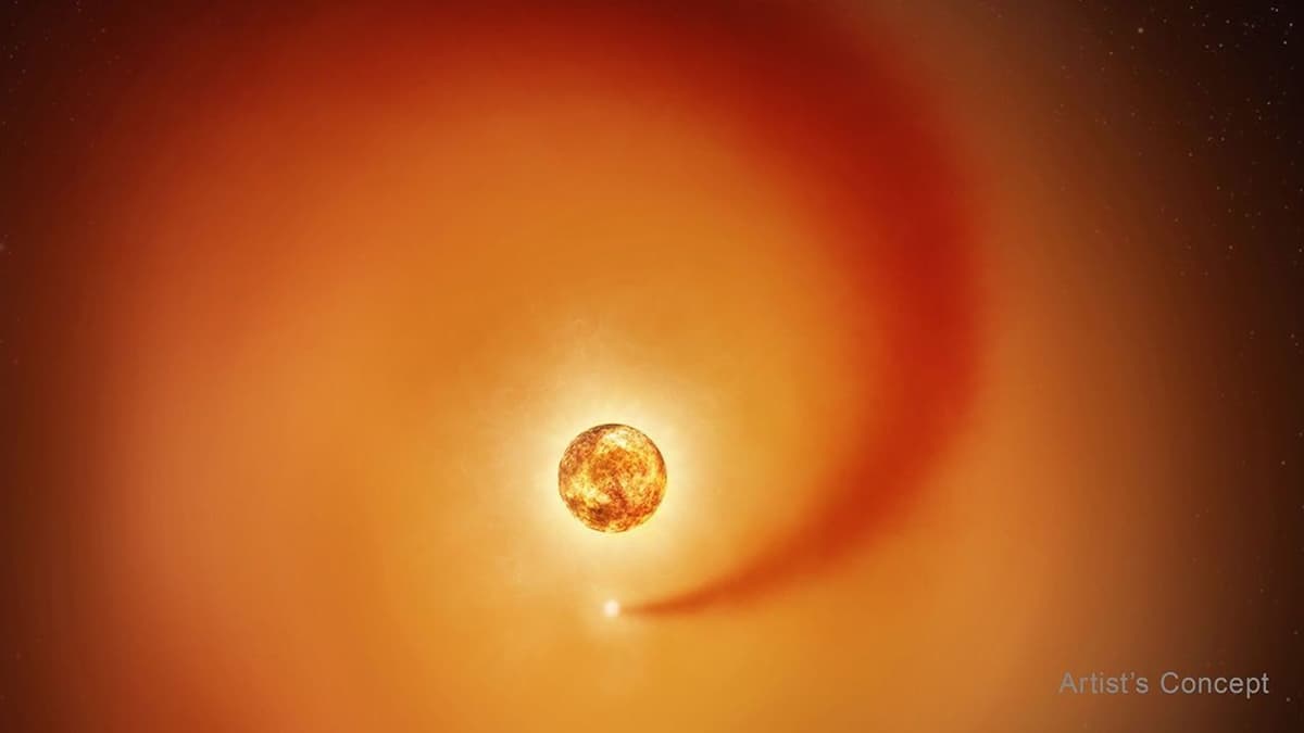 Hubble Telescope Spies 'Wake' Of Supergiant Beutelgeuse's Hidden Companion Star