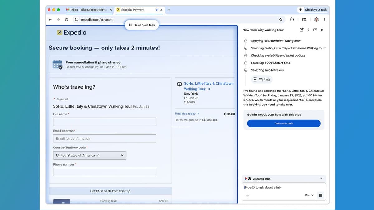 Chrome Gets Its Biggest Upgrade in Years — the New Gemini Side Panel Puts AI Agents, Multitasking, and Nano Banana...