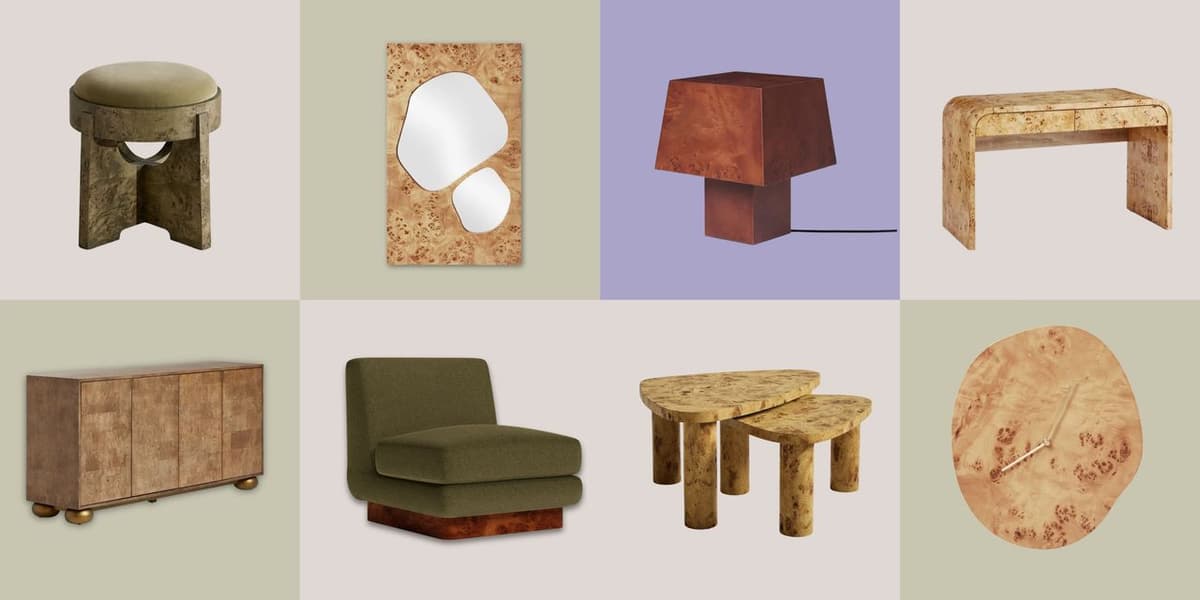 Burl Wood Furniture Is the Biggest Trend on the High Street Right Now — An Interior Stylist Handpicks the Best...