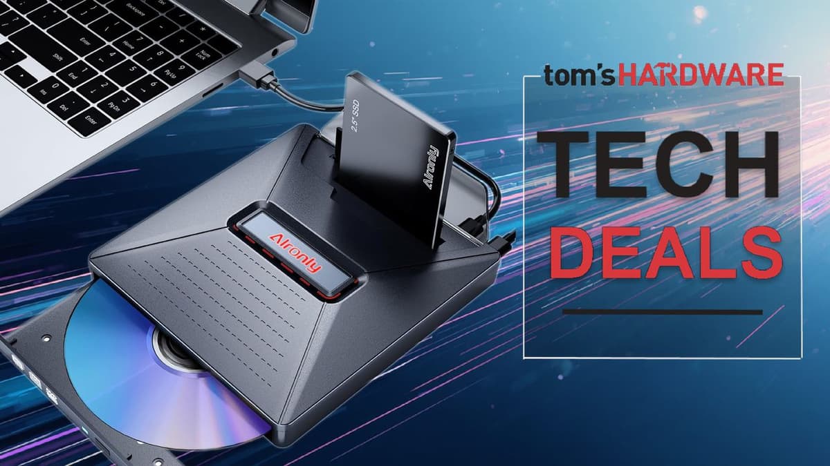 Portable USB DVD Writer with 2.5-inch SATA and SD Card Dock Slashed by 30% to $21 — Optical Drive Can...