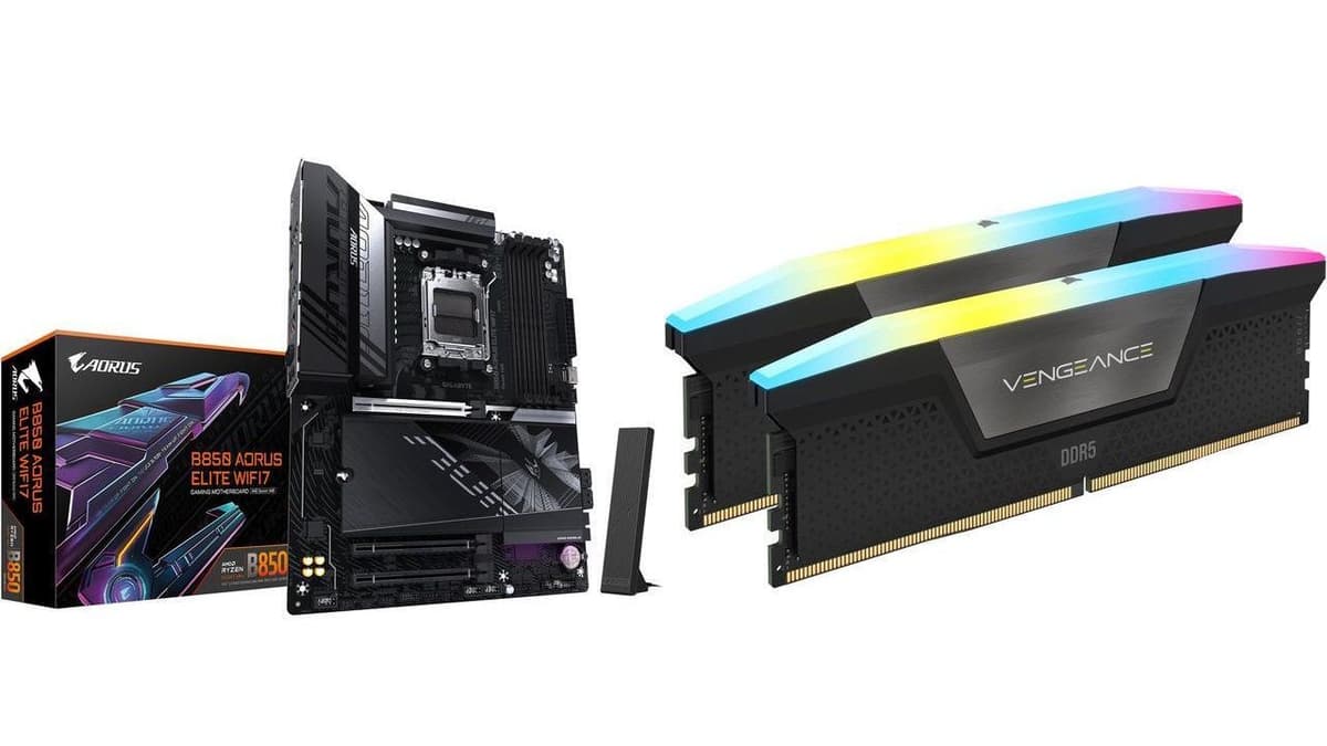 This Corsair RAM and Gigabyte AM5 Motherboard Bundle Is Just $67 More than Buying the RAM Alone – 32GB of...