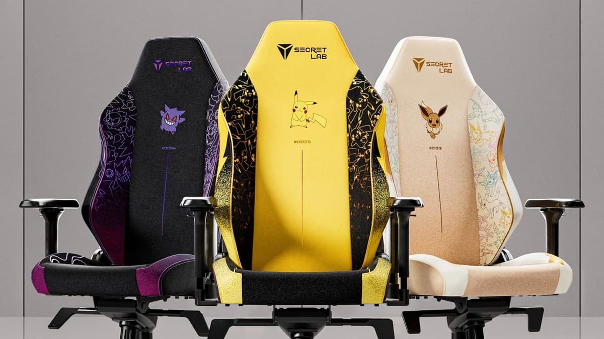 Secretlab Has Three Pokémon-Themed Titan Evo Chairs in Honor of Game's 30th Anniversary — Special Edition Seats Available in Pikachu,...