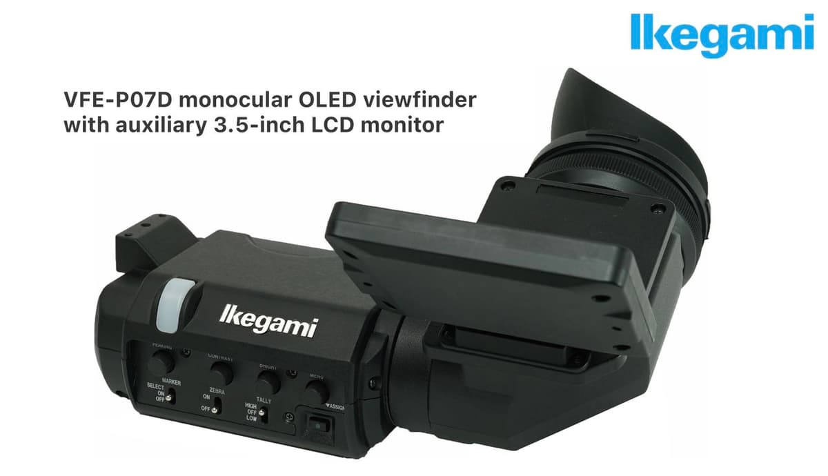 Ikegami Announces VFE-P07D Monocular OLED Viewfinder