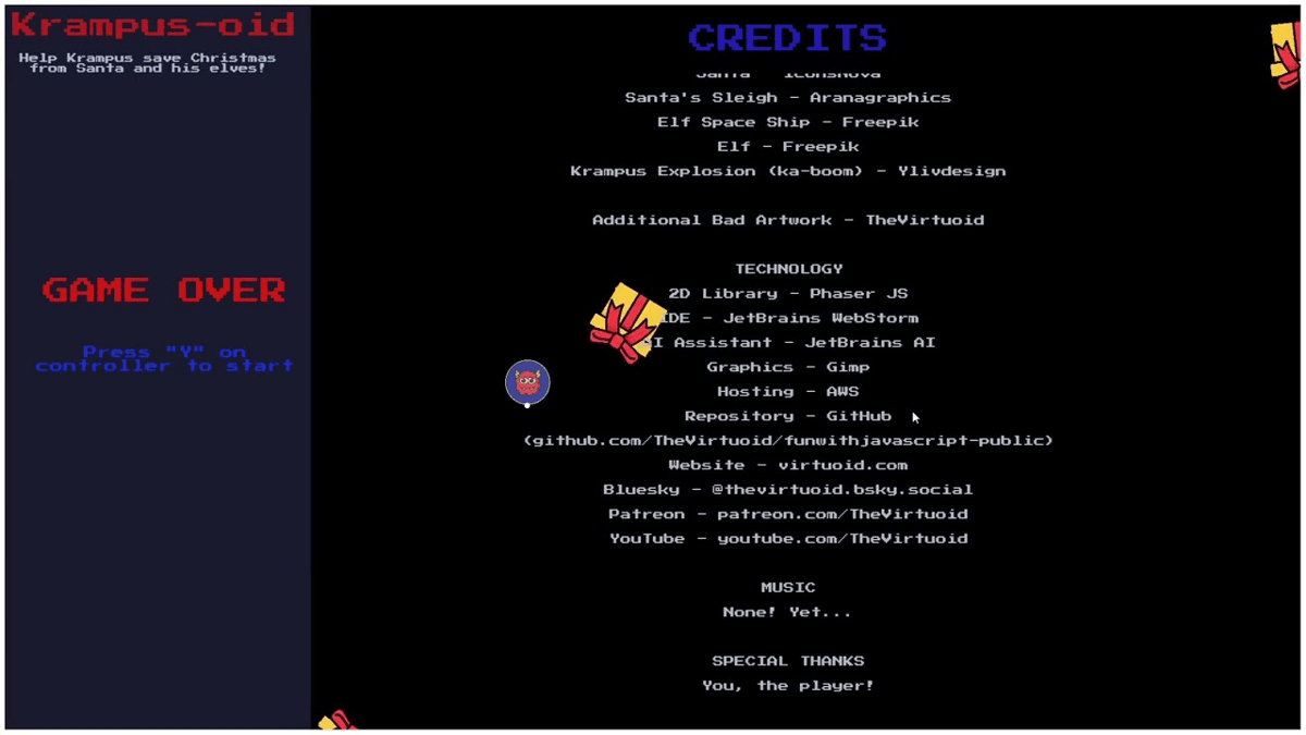 A Krampus Version of Asteroids