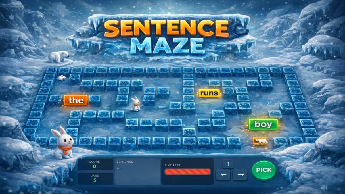 Ice Maze: A Free Game That Makes English Learning Fun