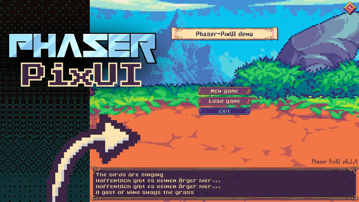 Phaser PixUI: Open-Source UI Library for Pixel Art Games