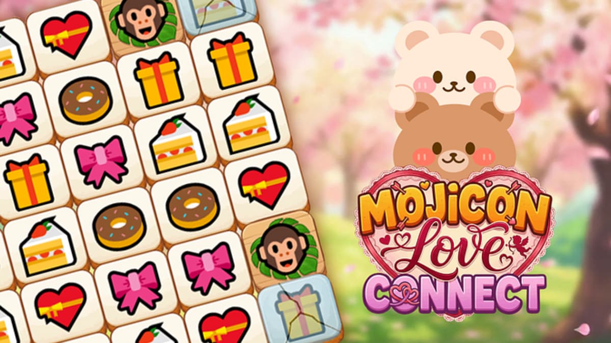 Mojicon Love Connect: Valentine's Day Tile Puzzle Game