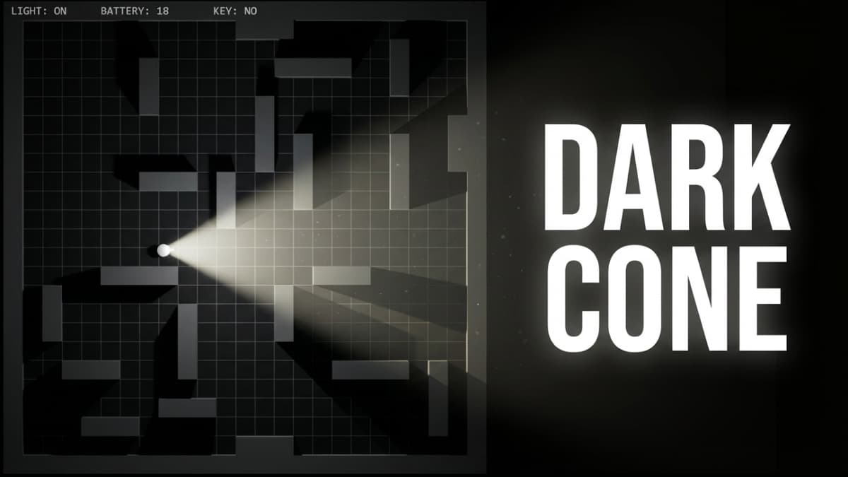 Dark Cone: Maze Horror Game Built with Phaser