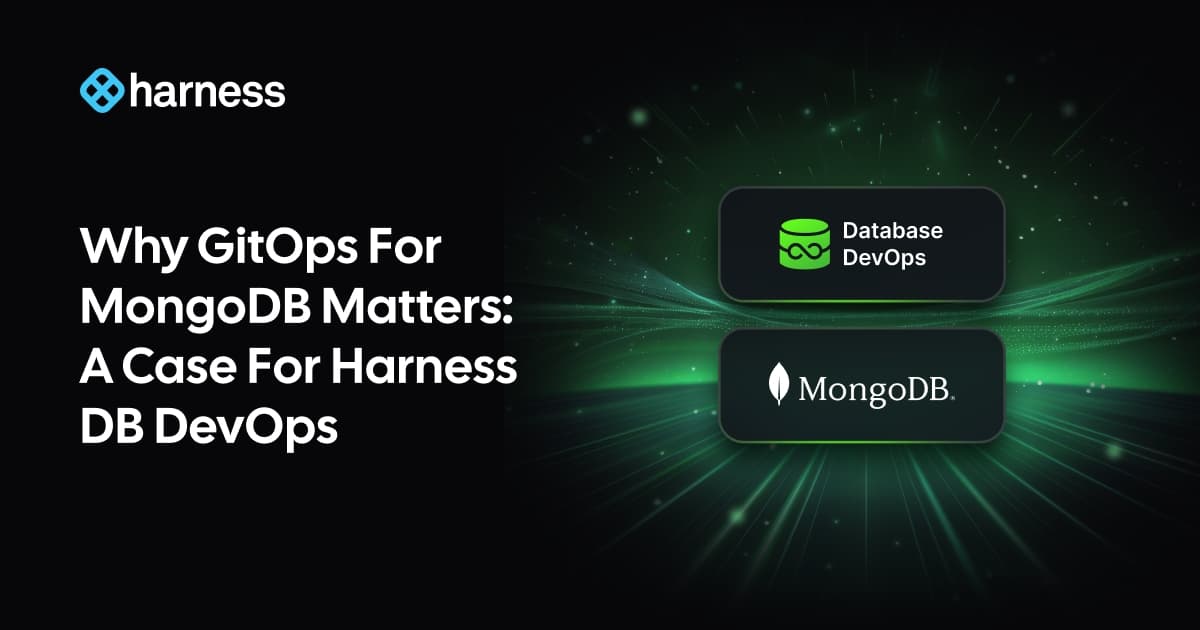 GitOps for MongoDB with Harness DB DevOps
