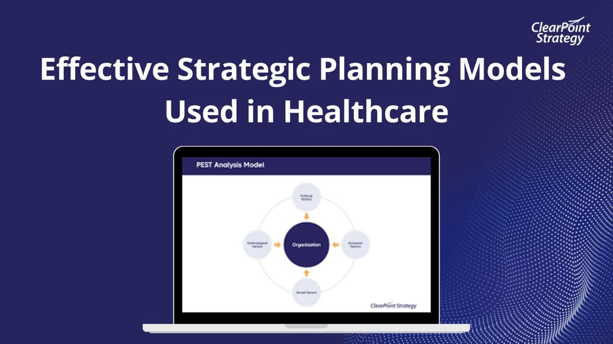 7 Strategic Planning Models for Healthcare | ClearPoint | ClearPoint Strategy Blog