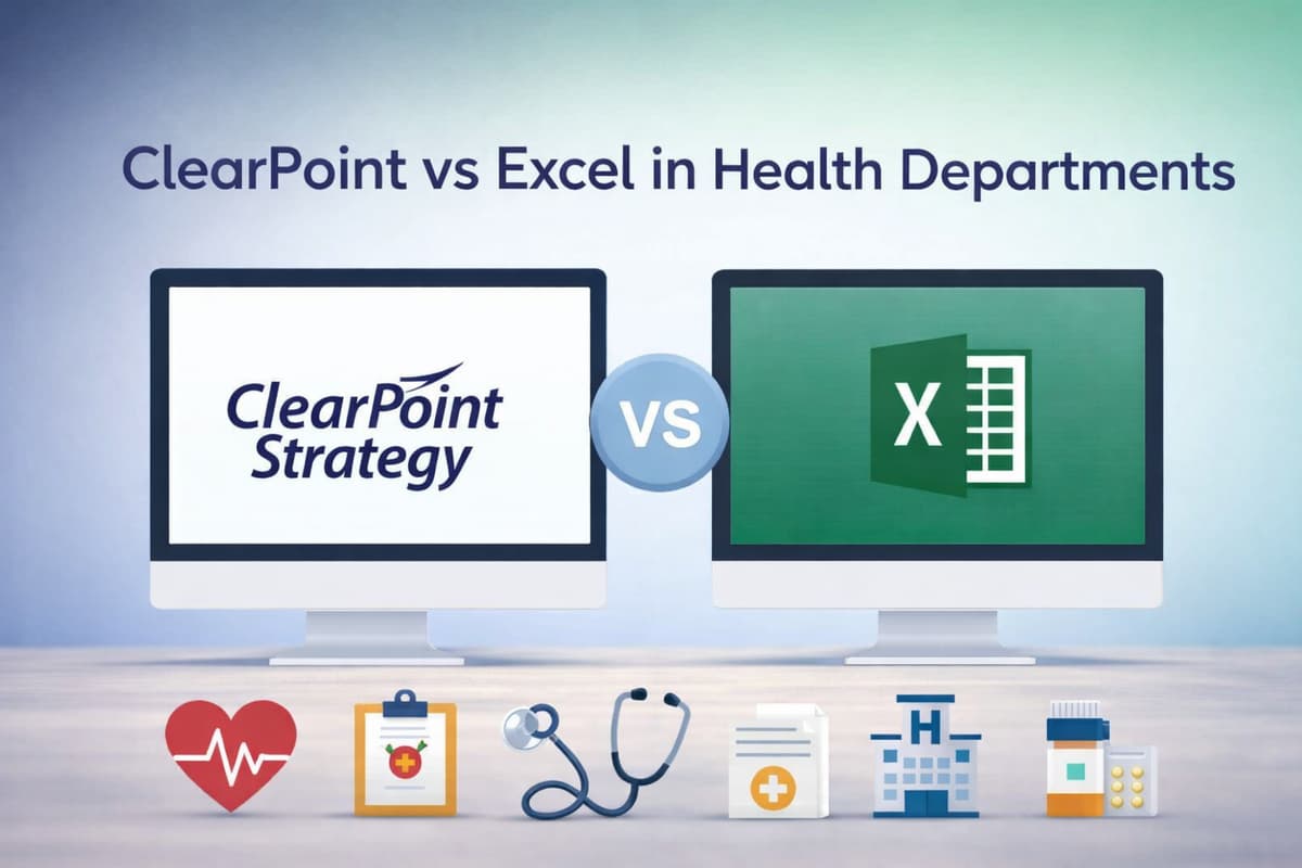 ClearPoint vs Excel in Health Departments | ClearPoint Strategy Blog