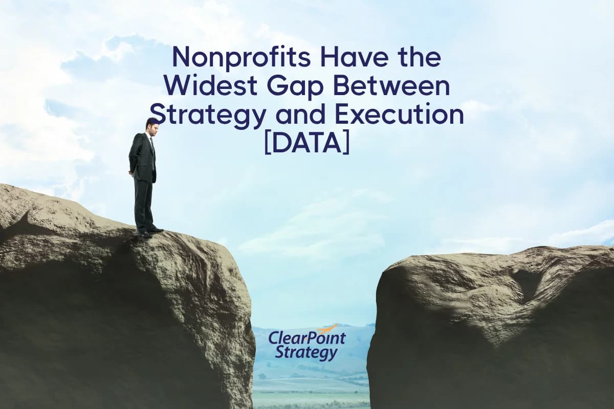 Nonprofits Have the Widest Gap Between Strategy and Execution | ClearPoint Strategy Blog
