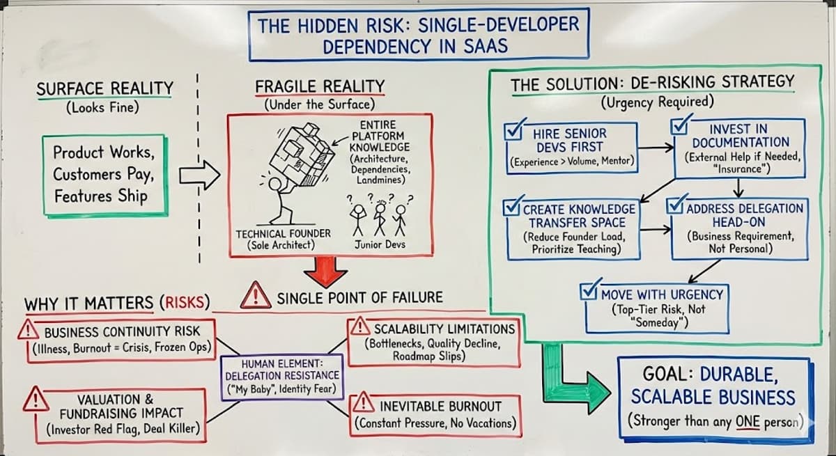 The Hidden Risk of Single-Developer Dependency in SaaS Companies