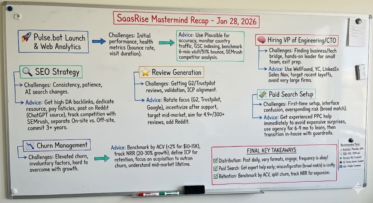 SaasRise Mastermind Recap - Jan 28, 2026