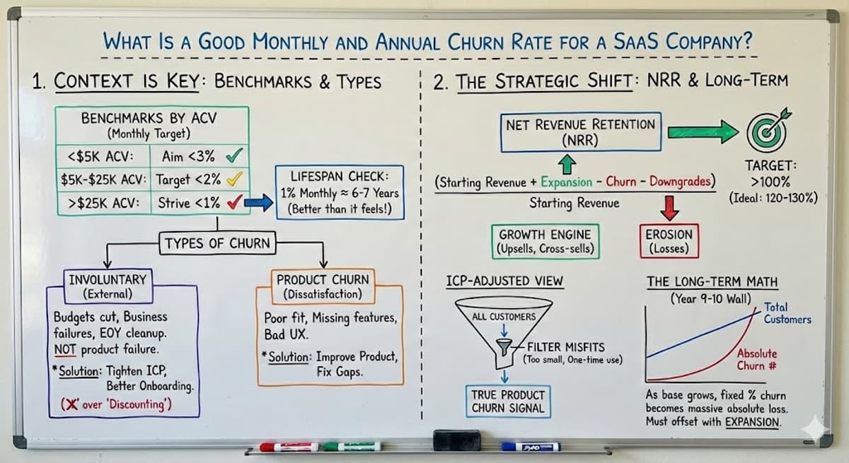 What Is a Good Monthly and Annual Churn Rate for a SaaS Company?