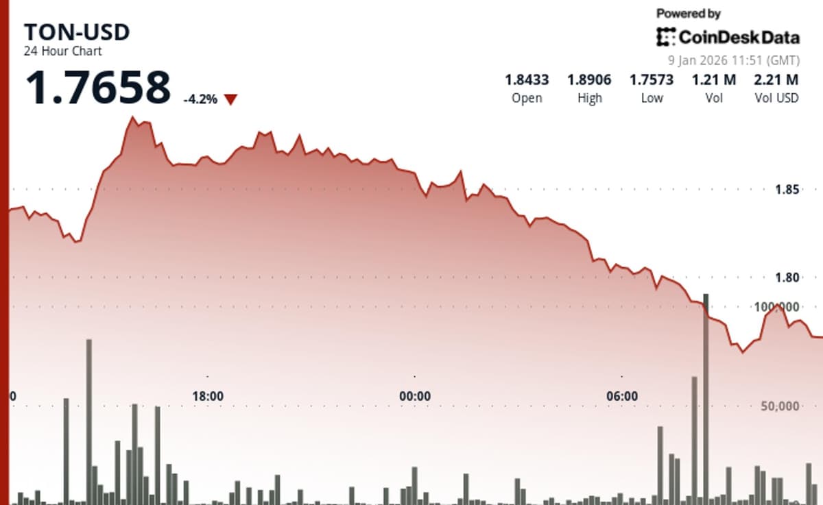 Toncoin Drops, Falls Through Key Support Levels in Technical Breakdown