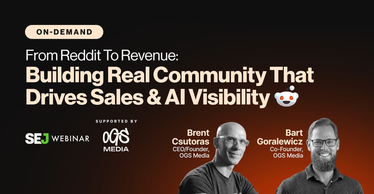 From Reddit to Revenue: Building Real Community That Drives Sales and AI Visibility via @Sejournal, @Hethr_campbell