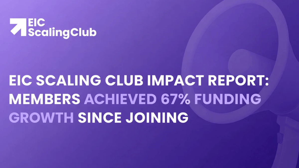 EIC Scaling Club Companies Double Peer Funding Growth with 66% Increase