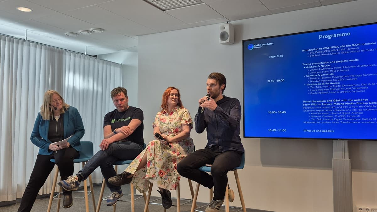 GAMI Incubator #Finland: Six Months, Three Media-Startup Teams, Real Results