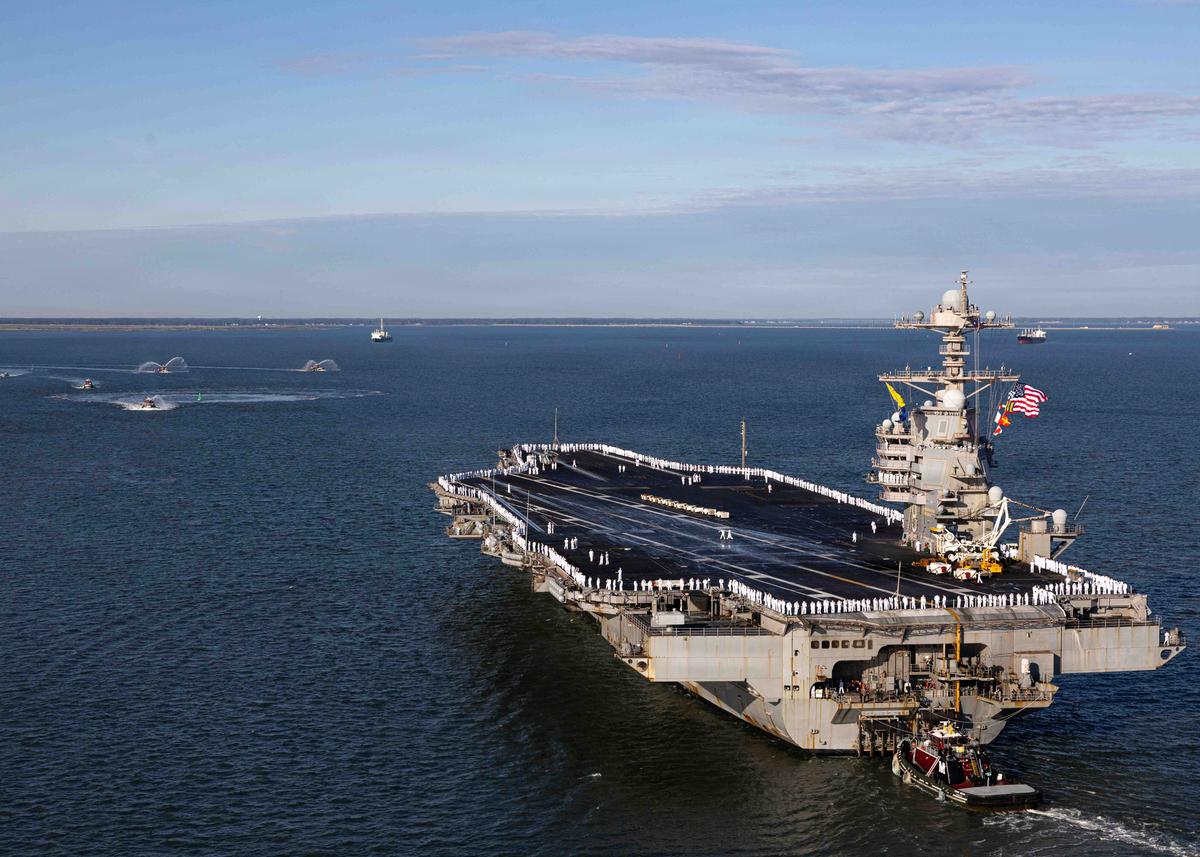 Ford Carrier Strike Group Receives Presidential Unit Citation After Historic Deployment