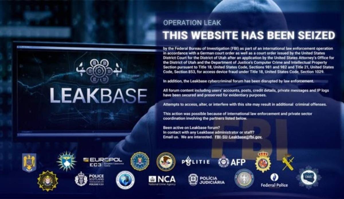 Sprawling FBI, European Operation Takes Down Leakbase Cybercriminal Forum