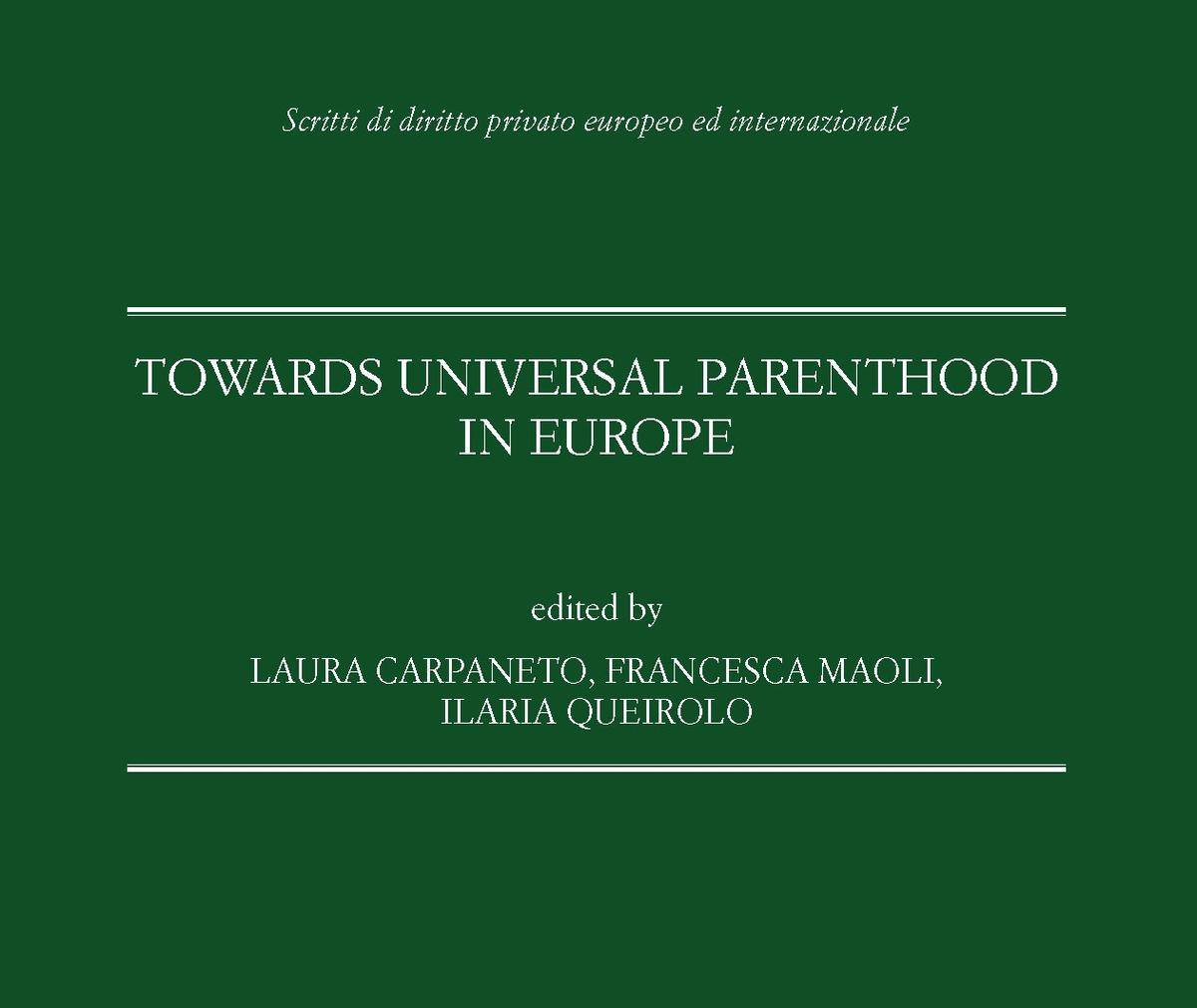 Recent Publication: Towards Universal Parenthood in Europe