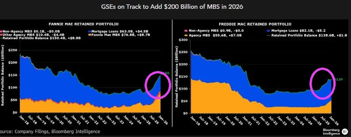 What Happened To The “Shut Down Fannie And Freddie” Movement? (Both Fannie And Freddie Are GROWING Their Retained Portfolios)